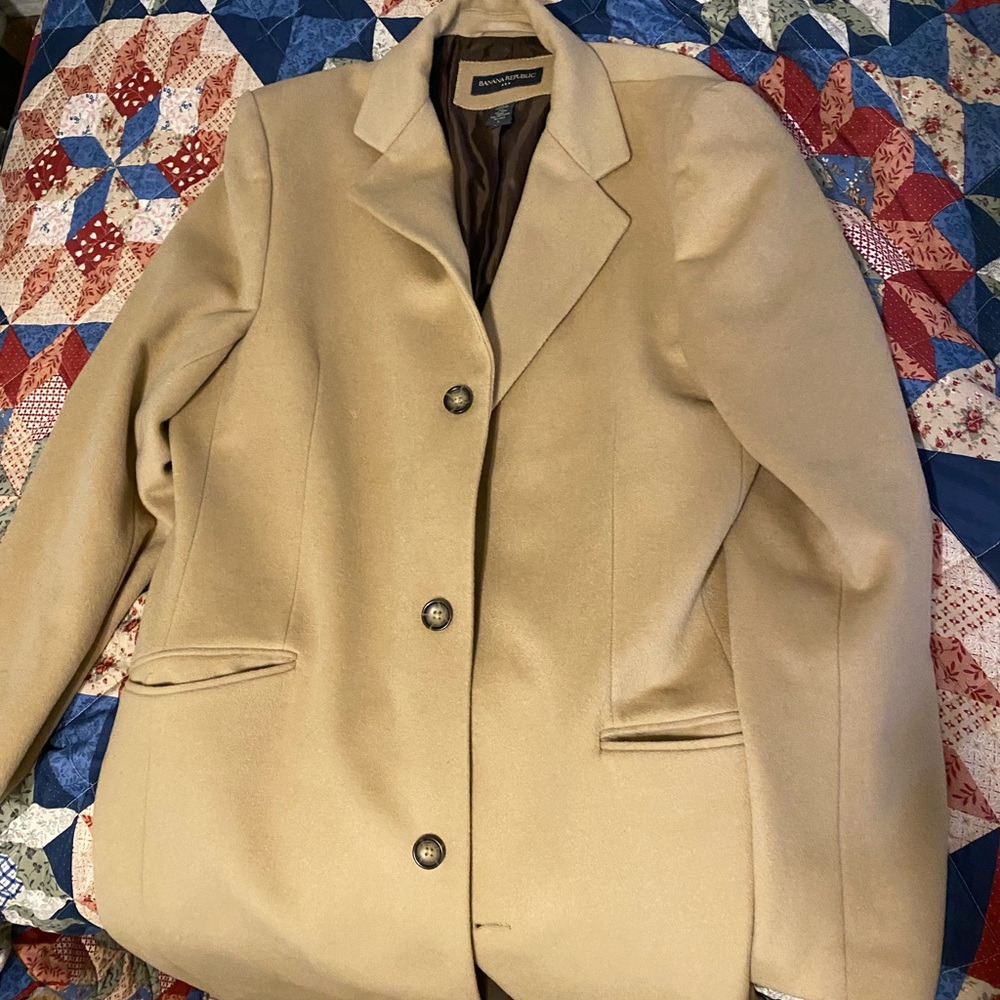 Banana Republic Men’s long Peacoat